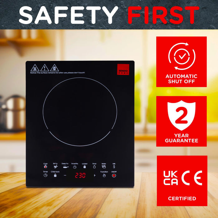 - Buy Now Electric Digital Induction Hob 8 Adjustable Temperature