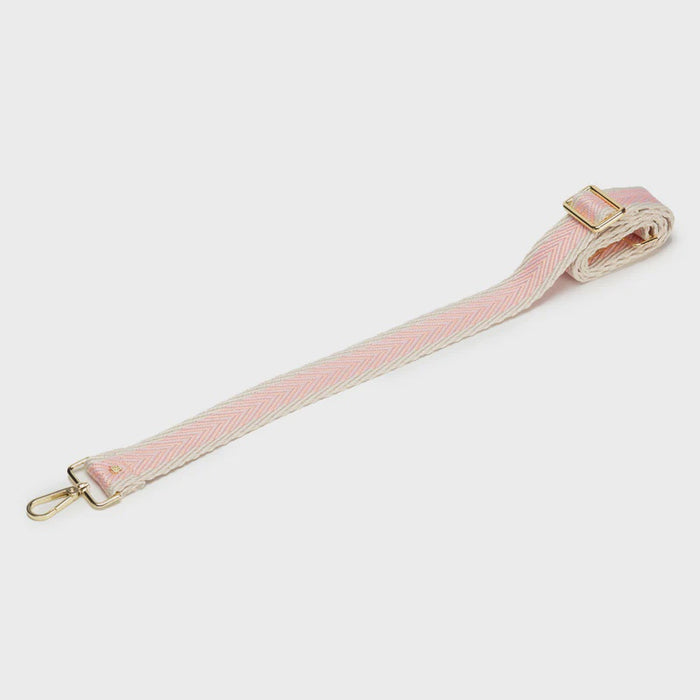 Elie Beaumont Bag Strap - Pastel Pink Chevron