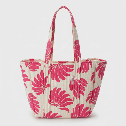Elie Beaumont Serendipity Cotton Shoulder Bag - Fuchsia Banana