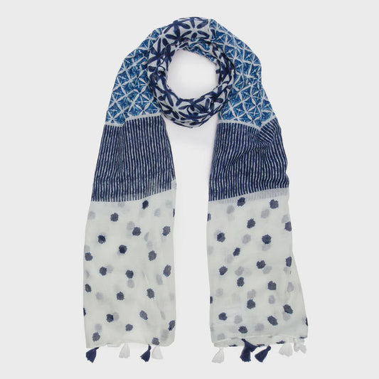Elie Beaumont Summer Scarf - Aegean Mosaic
