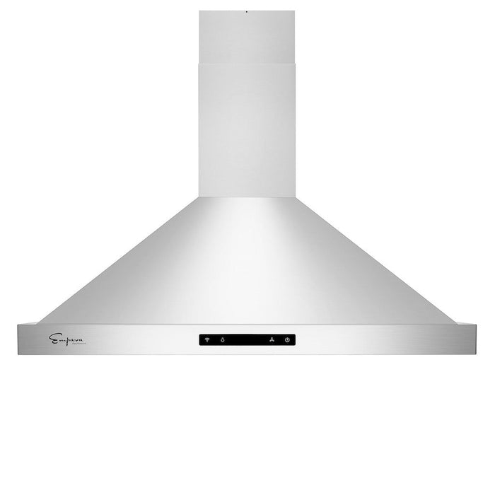 Empava 36 in. Ducted Wall Mount Range Hood in Stainless Steel (36RH04) front.