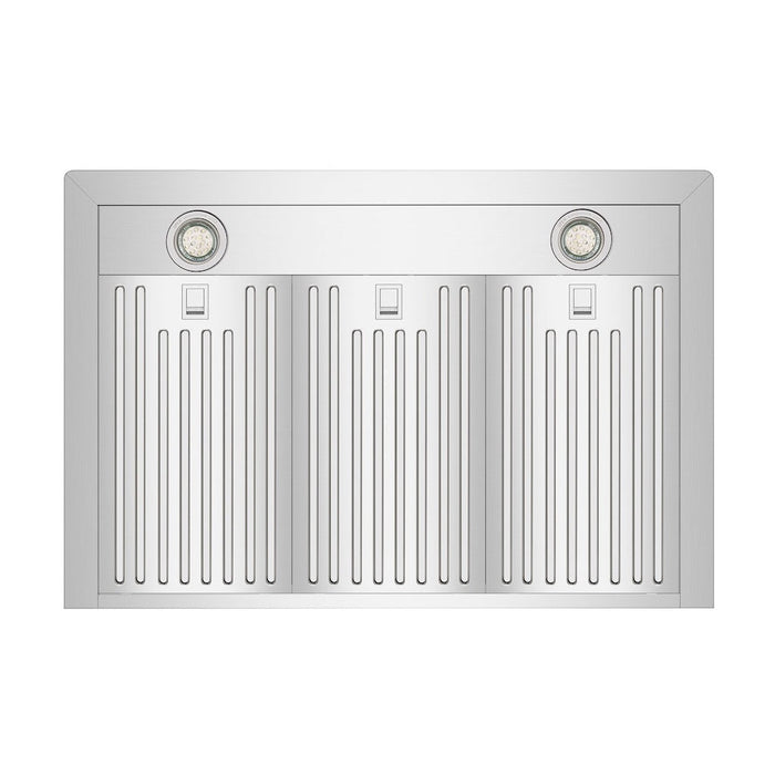 Empava 36 in. Ducted Wall Mount Range Hood in Stainless Steel (36RH04) under.