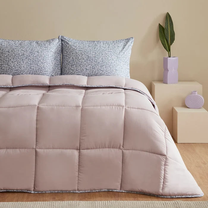 Ensemble de couettes Karaca Dexie double, 200x200, 50x70 cm, rose