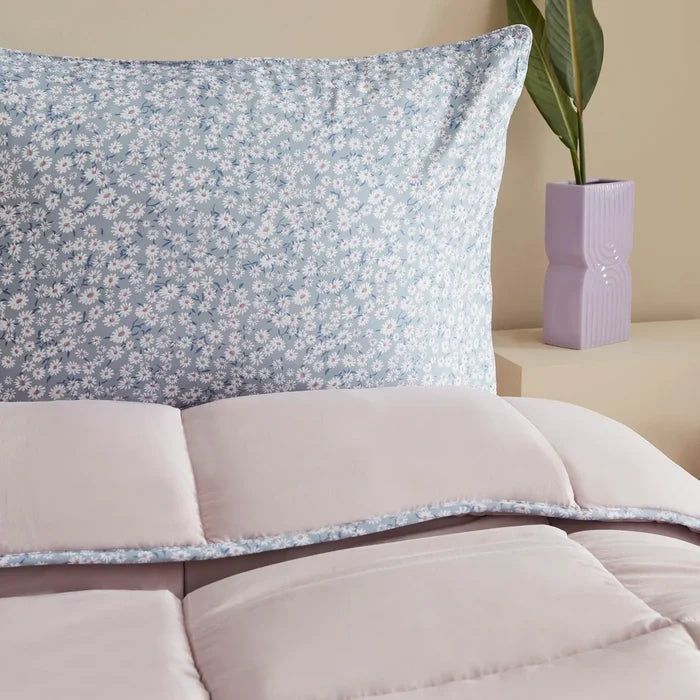 Ensemble de couettes Karaca Dexie double, 200x200, 50x70 cm, rose
