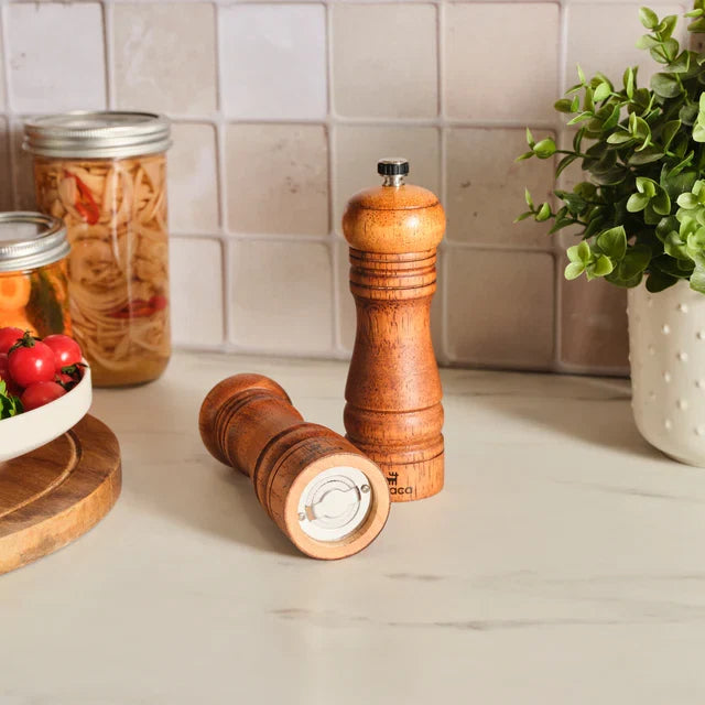 Ensemble de moulins à épices en bois Karaca Naturegrind – 2 pièces