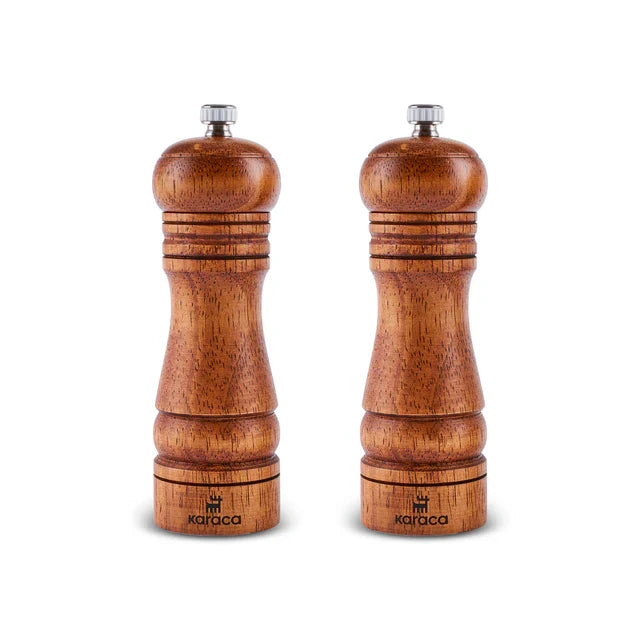 Ensemble de moulins à épices en bois Karaca Naturegrind – 2 pièces