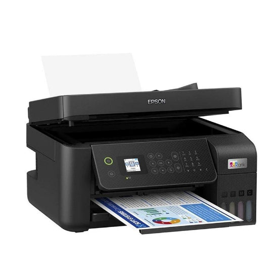 Epson Eco Tank Printer, Copy, Print, Scan & Fax Wifi Direct, Ethernet connectivity, Black