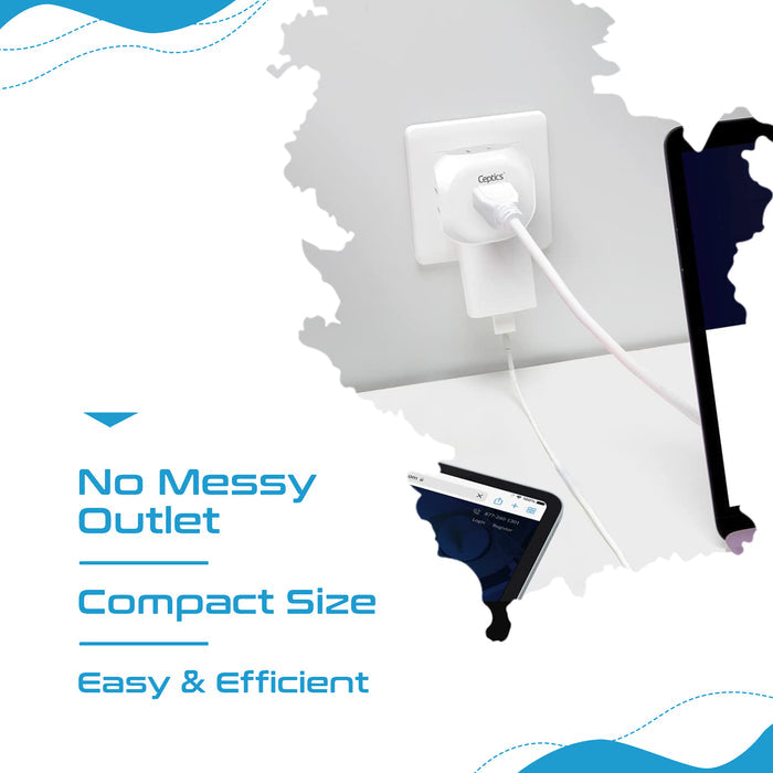 European Travel Adapter Set- 4 in 1 - Ultra Compact - Light Weight - 4 Pack (PT-9-9C-4PK)