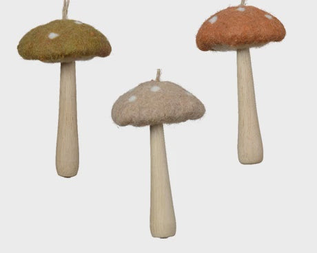 Felt Mushroom Hanging Decoration