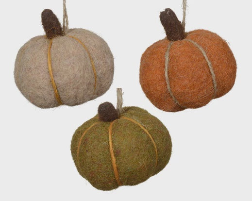 Felt Pumpkin Hanging Decoration