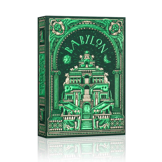 Forest Green Babylon Playing Cards Playing Cards by Riffle Shuffle Playing Card Company