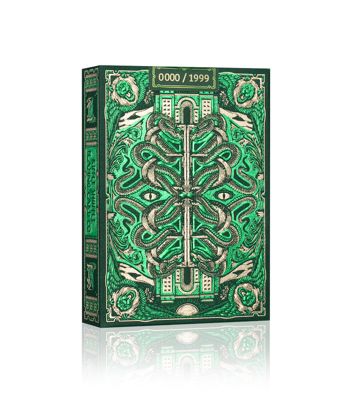 Forest Green Babylon Playing Cards Playing Cards by Riffle Shuffle Playing Card Company