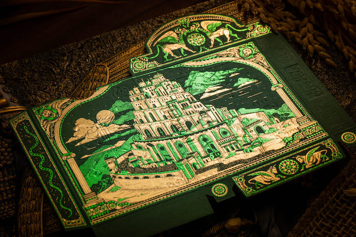 Forest Green Babylon Playing Cards Playing Cards by Riffle Shuffle Playing Card Company