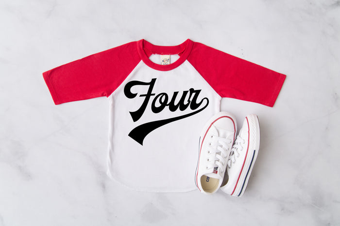 Four Baseball Raglan