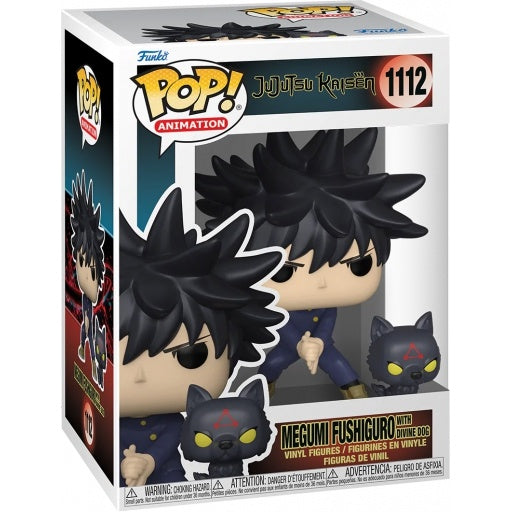 Funko POP! Animation: Jujutsu Kaisen - Megumi Fushiguro with Divine Dog Vinyl Figure - Kryptonite Character Store