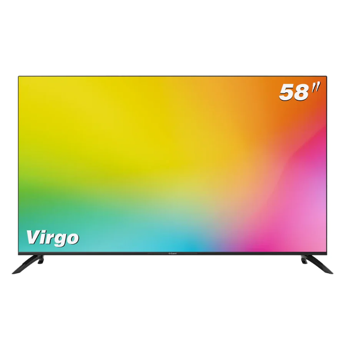 G-Guard LED TV 58Inch, Smart Google licensed TV, 4K, 4HDMI & 2USB, Chromcast, HDR10+