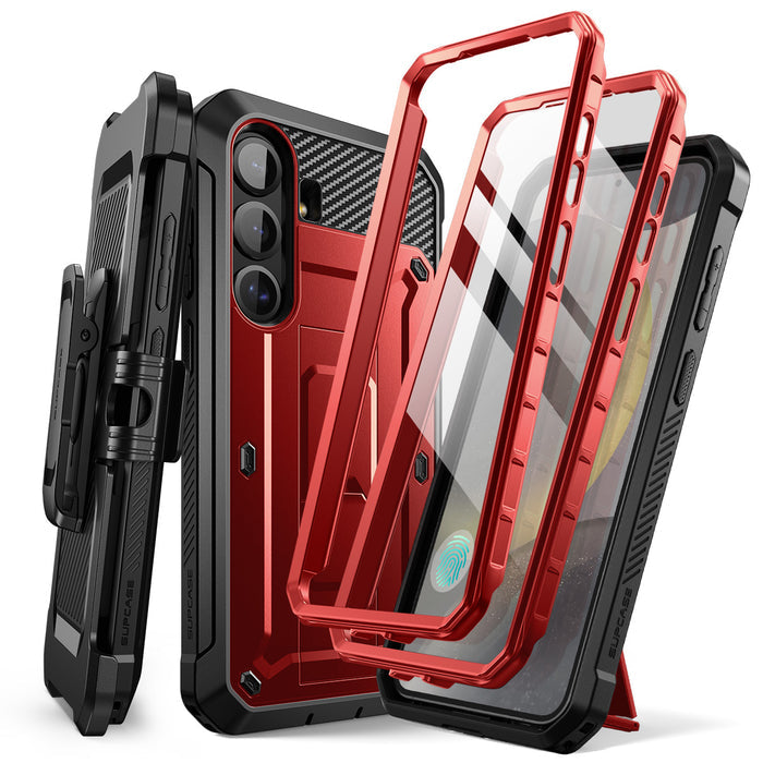 Galaxy S25 Unicorn Beetle PRO Rugged Case-Metallic Red