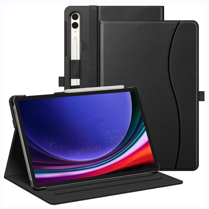 Galaxy Tab S10 Plus/ Tab S9 Plus 12.4" Multi-Angle Case w/ Elastic Band | Fintie