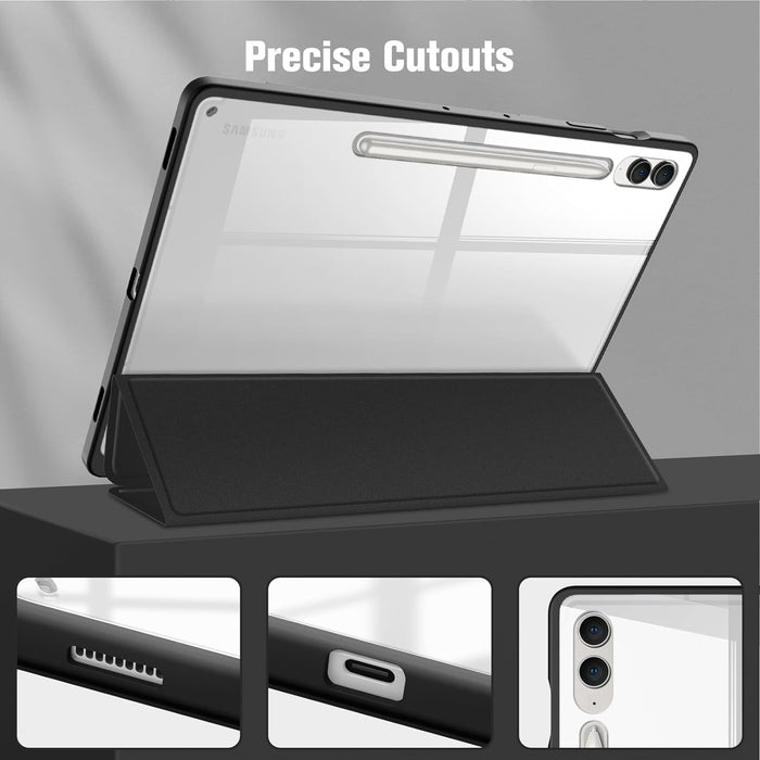 Galaxy Tab S10+ / Tab S9+ / Tab S9 FE+ Hybrid Slim Case w/ Upgraded S Pen Slot | Fintie