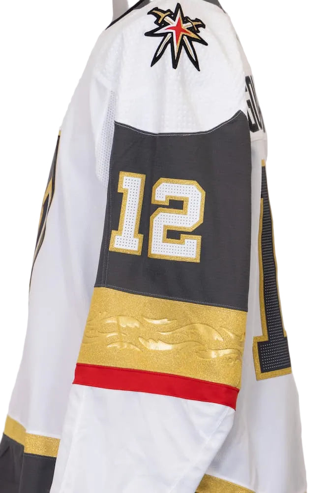 Game-Issued: #12 Tyrell Goulbourne White Set 1 Jersey 2020/21 Season-11060 - Vegas Team Store