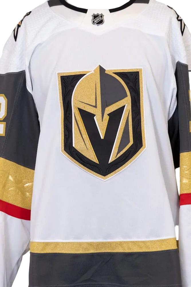 Game-Issued: #12 Tyrell Goulbourne White Set 1 Jersey 2020/21 Season-11060 - Vegas Team Store