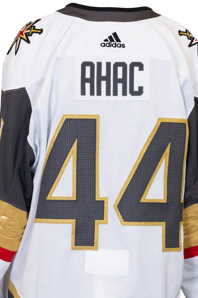 Game-Issued: #44 Layton Ahac White Set 1 Jersey 2023/24 Season-16942 - Vegas Team Store