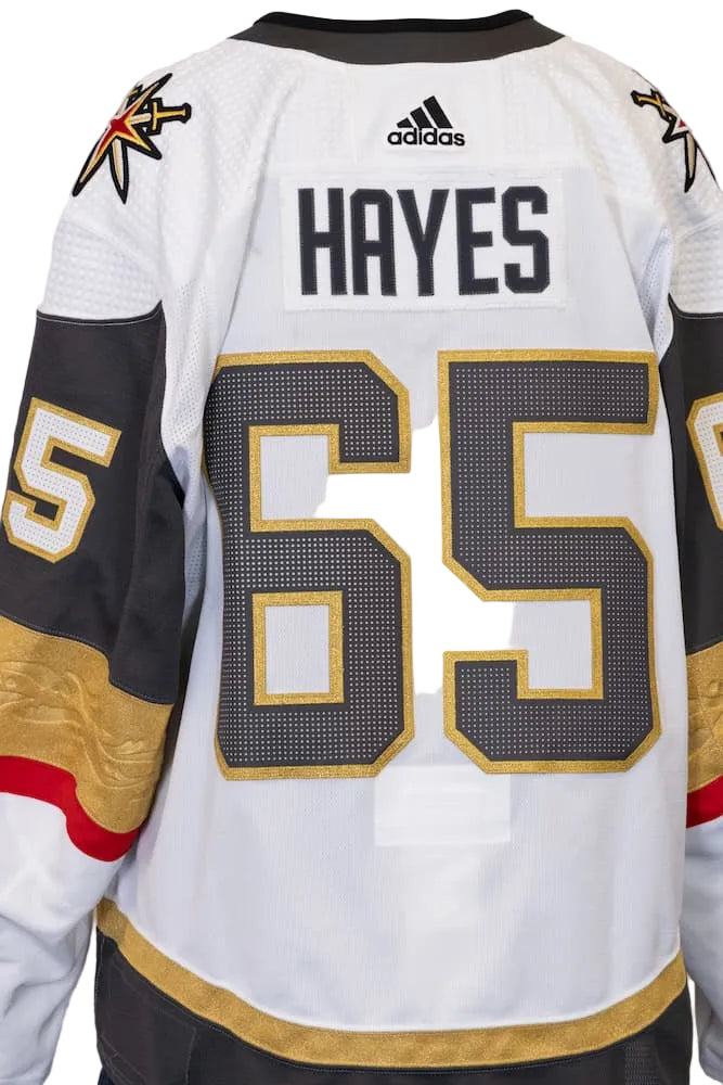 Game-Issued: #65 Zach Hayes White Circa Set Jersey 2022/23 Season-14964 - Vegas Team Store