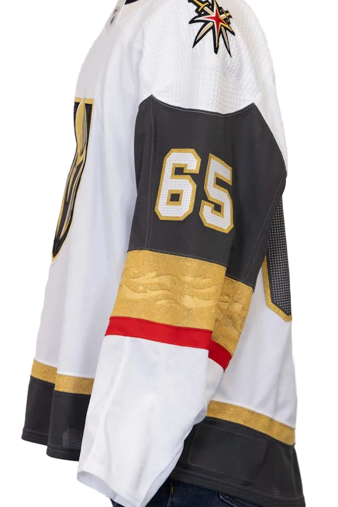 Game-Issued: #65 Zach Hayes White Circa Set Jersey 2022/23 Season-14964 - Vegas Team Store