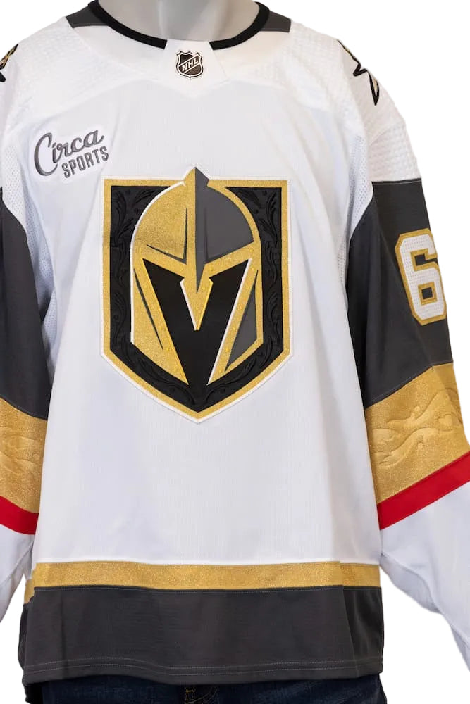 Game-Issued: #65 Zach Hayes White Circa Set Jersey 2022/23 Season-14964 - Vegas Team Store