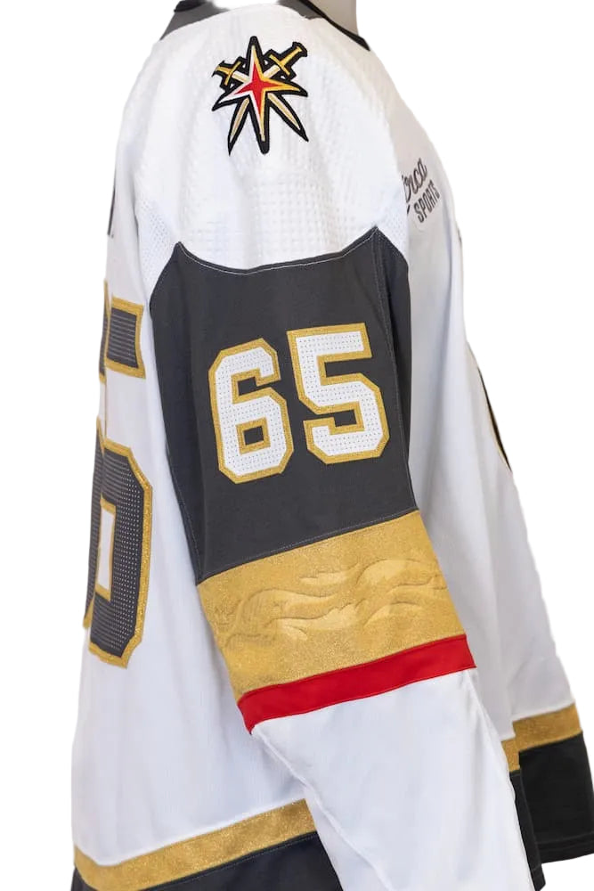Game-Issued: #65 Zach Hayes White Circa Set Jersey 2022/23 Season-14964 - Vegas Team Store