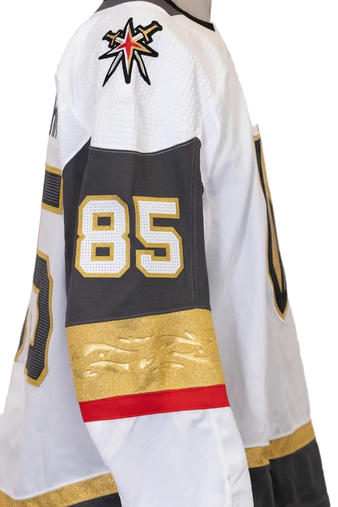 Game-Issued: #85 Connor Corcoran White Set 1 Jersey 2019/20 Season-4823 - Vegas Team Store