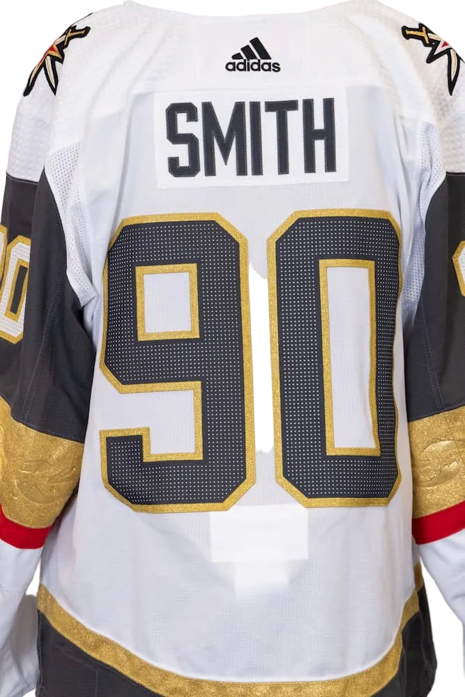 Game-Issued: #90 Zak Smith White Set 1 Jersey 2019/20 Season-4824 - Vegas Team Store