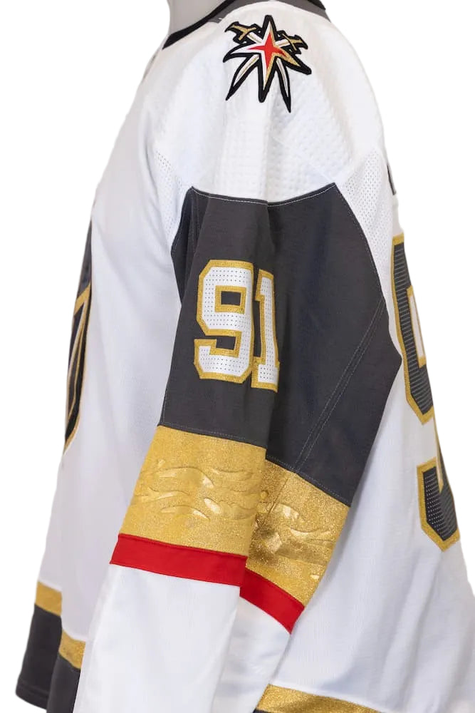 Game-Issued: #91 Cole MacKay White Set 1 Jersey 2019/20 Season-4825 - Vegas Team Store