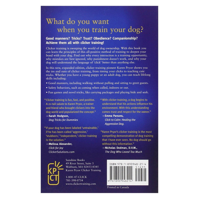 Getting Started: Clicker Training for Dogs by Karen Pryor