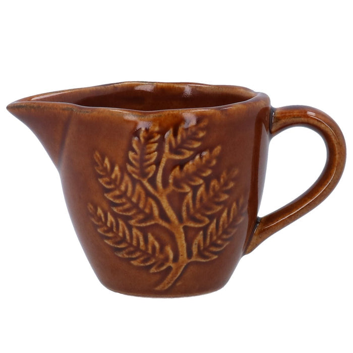 Gisela Graham Brown Fern Mini Ceramic Jug