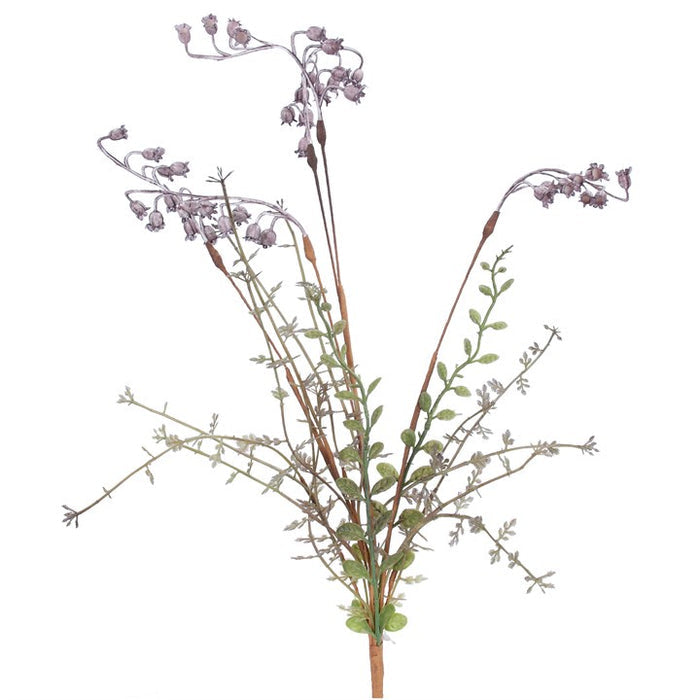 Gisela Graham Lilac Wild Bell Flower Spray