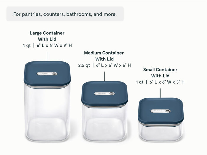 Glass Airtight Container Trio