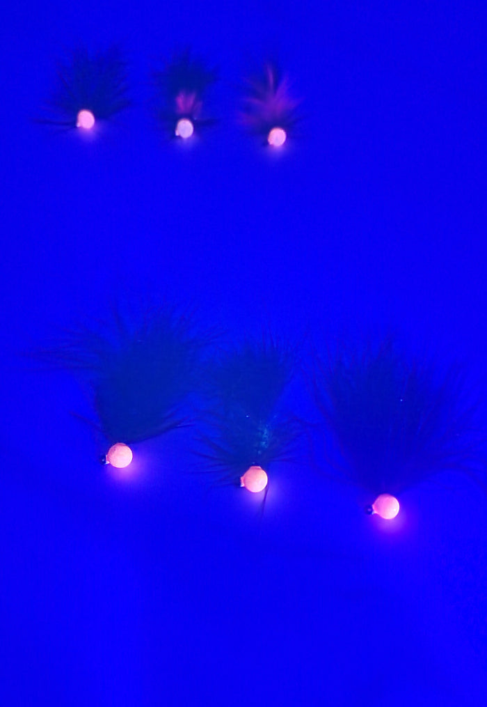 Glow orange/ Brown olive