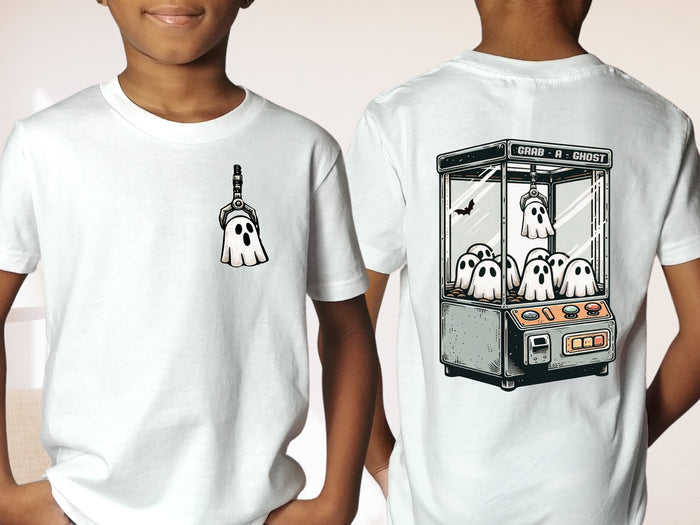 "Grab-A-Ghost" Kids Halloween T-shirt or Bodysuit