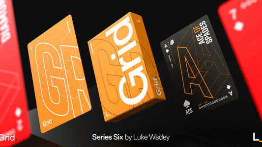 Grid Series Six Typographic Playing Cards