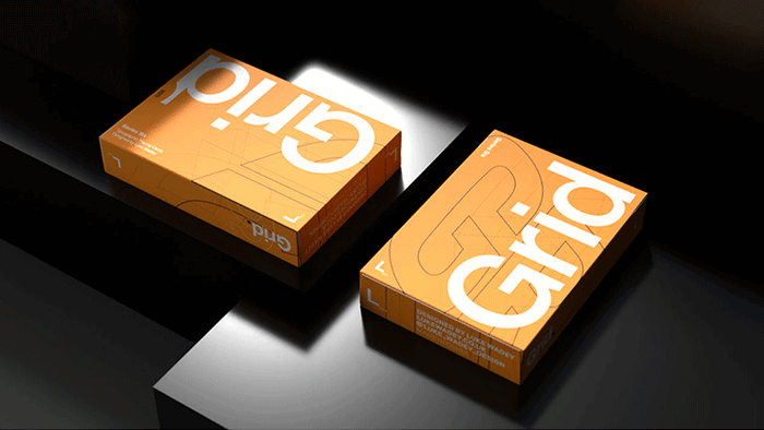Grid Series Six Typographic Playing Cards