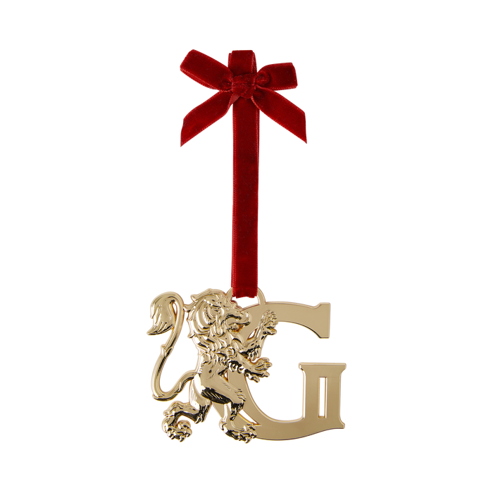 Gryffindor 'G' Metal Ornament