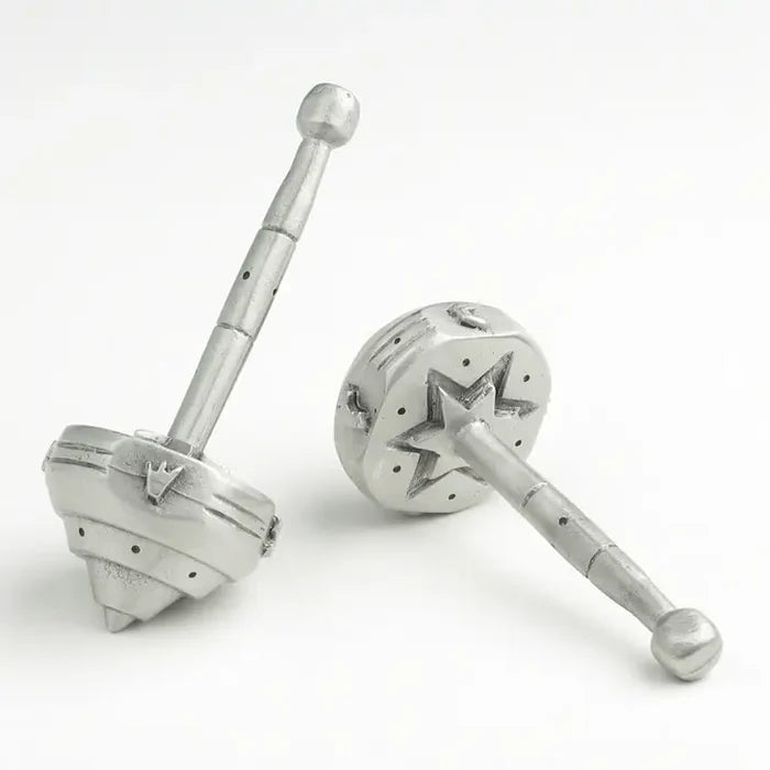 Hand Cast Pewter Dreidel by Emily Rosenfeld