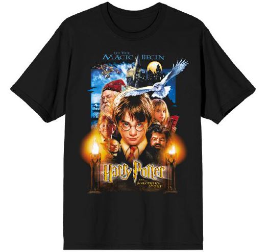 Harry Potter - Poster Sorcerer's Stone Black Men's T-Shirt