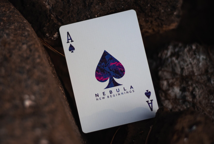 Holographic Foiled Nebula Playing Cards Playing Cards by Emily Sleights