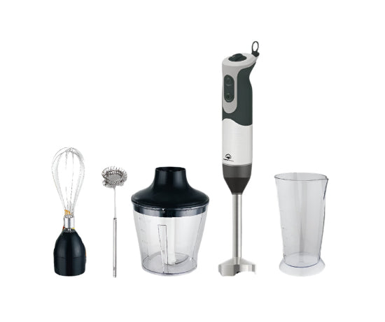 HBS-945M / Home Electric Hand Blender  2 speed , Stainless steel Blades , egg Whisk ,Chopper Bowl , 800 ML / BLACK