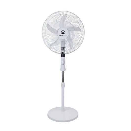 Home Electric Stand Fan, Super Strong, 20Inch, 75Watts, White