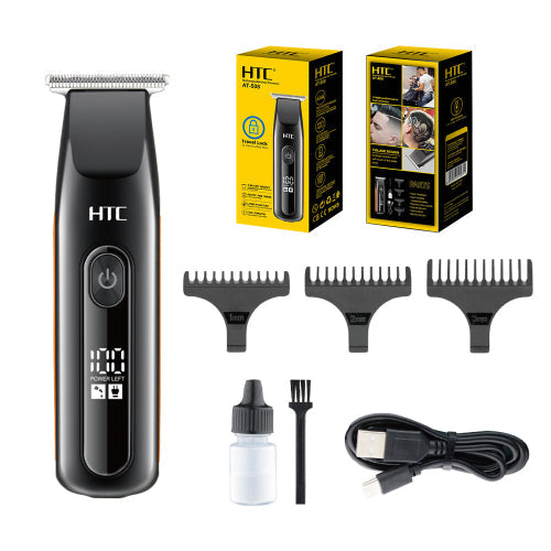 HTC Hair Clipper Shaver with A Digital, 4Attachment, Black
