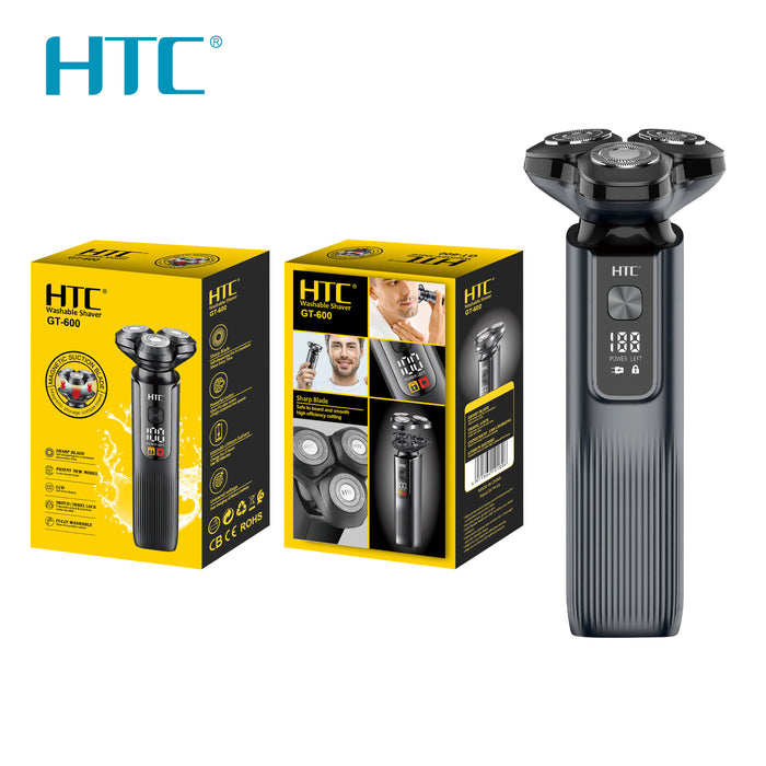 HTC Rotating Tripler Shaving, Grey