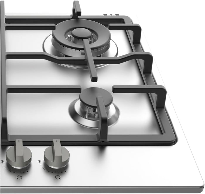 Indesit Built in Hob, 60Cm, Cast Iron, Full Safety, Stainless Steel